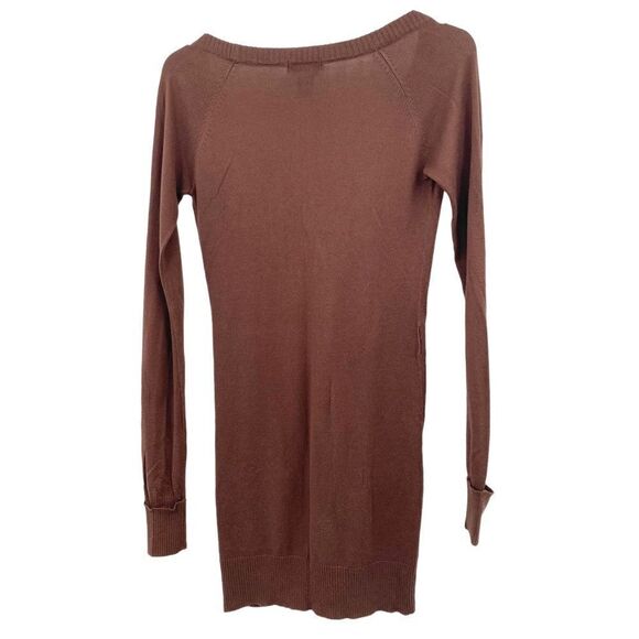 Sweater Project Brown Long Cardigan | Size S - Picture 3 of 8